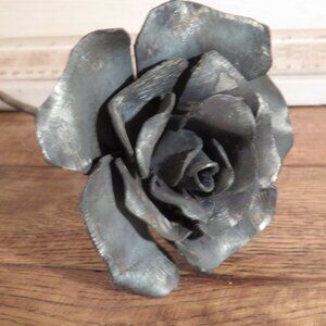 Hand Forged Welded Rose Sculpture